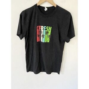 Bella Canvas Graphic Fresh Campbell Women Black Short Sleeve Size M T-Shirt